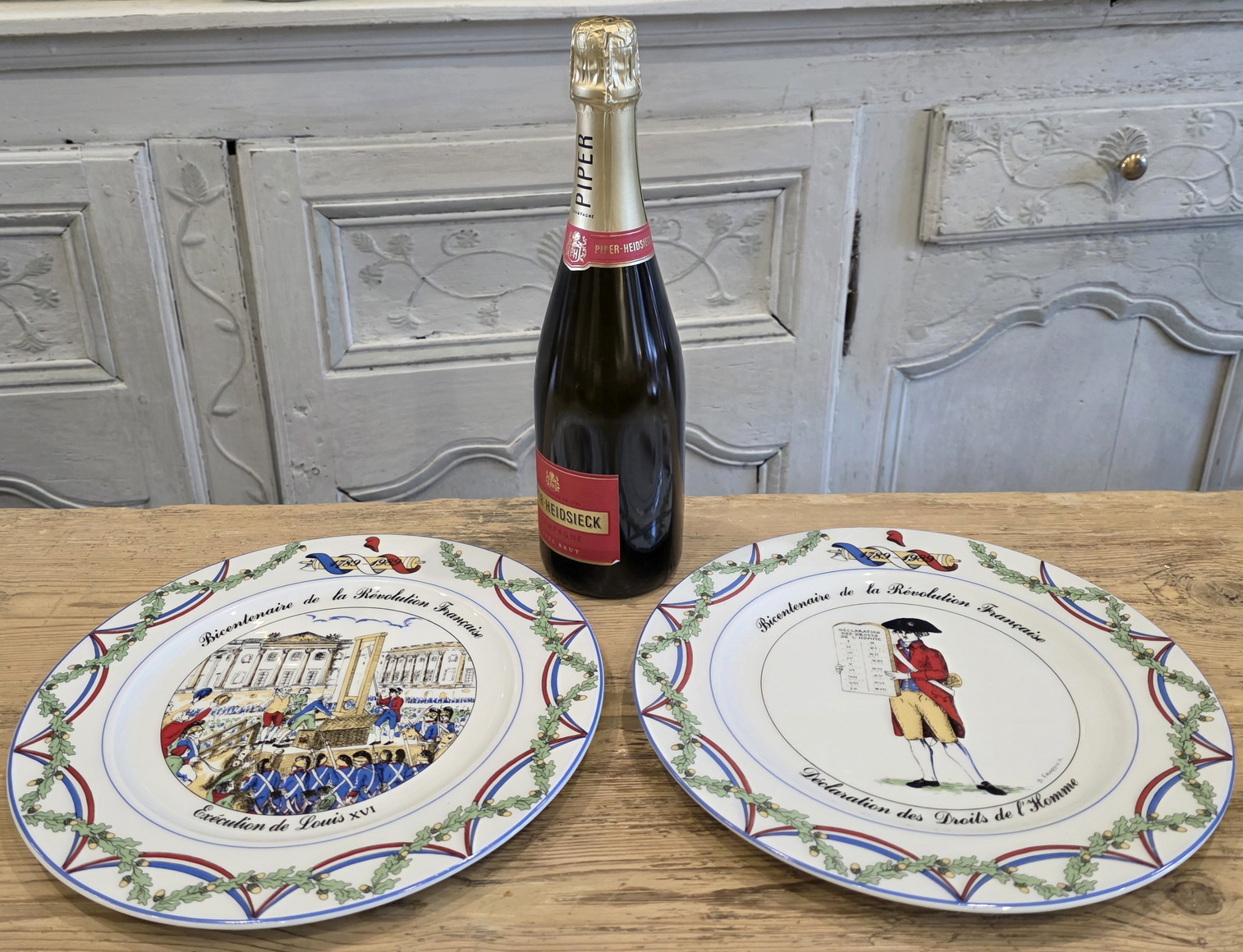 A pair of French Revolution Commemorative Plates